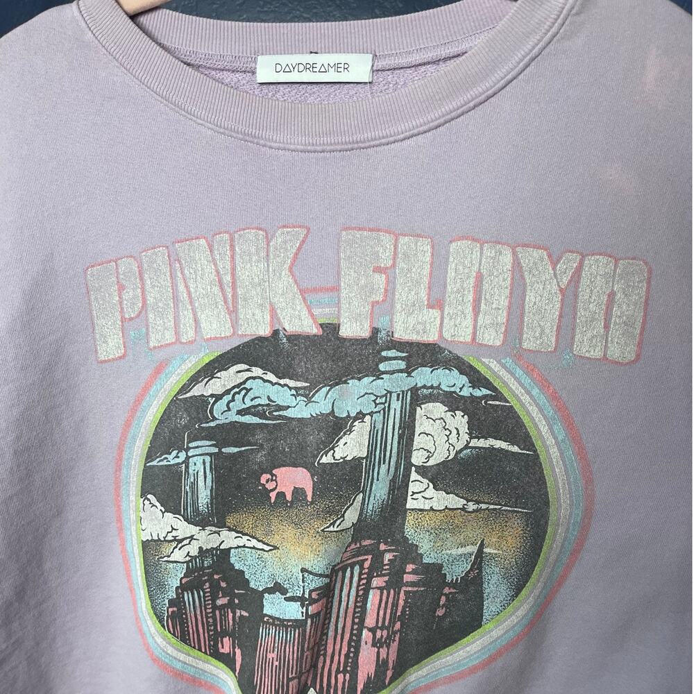 Daydreamer Pink Floyd Animals Tour 1977 Oversized Crew Sweatshirt Lilac Haze Med - Picture 7 of 7